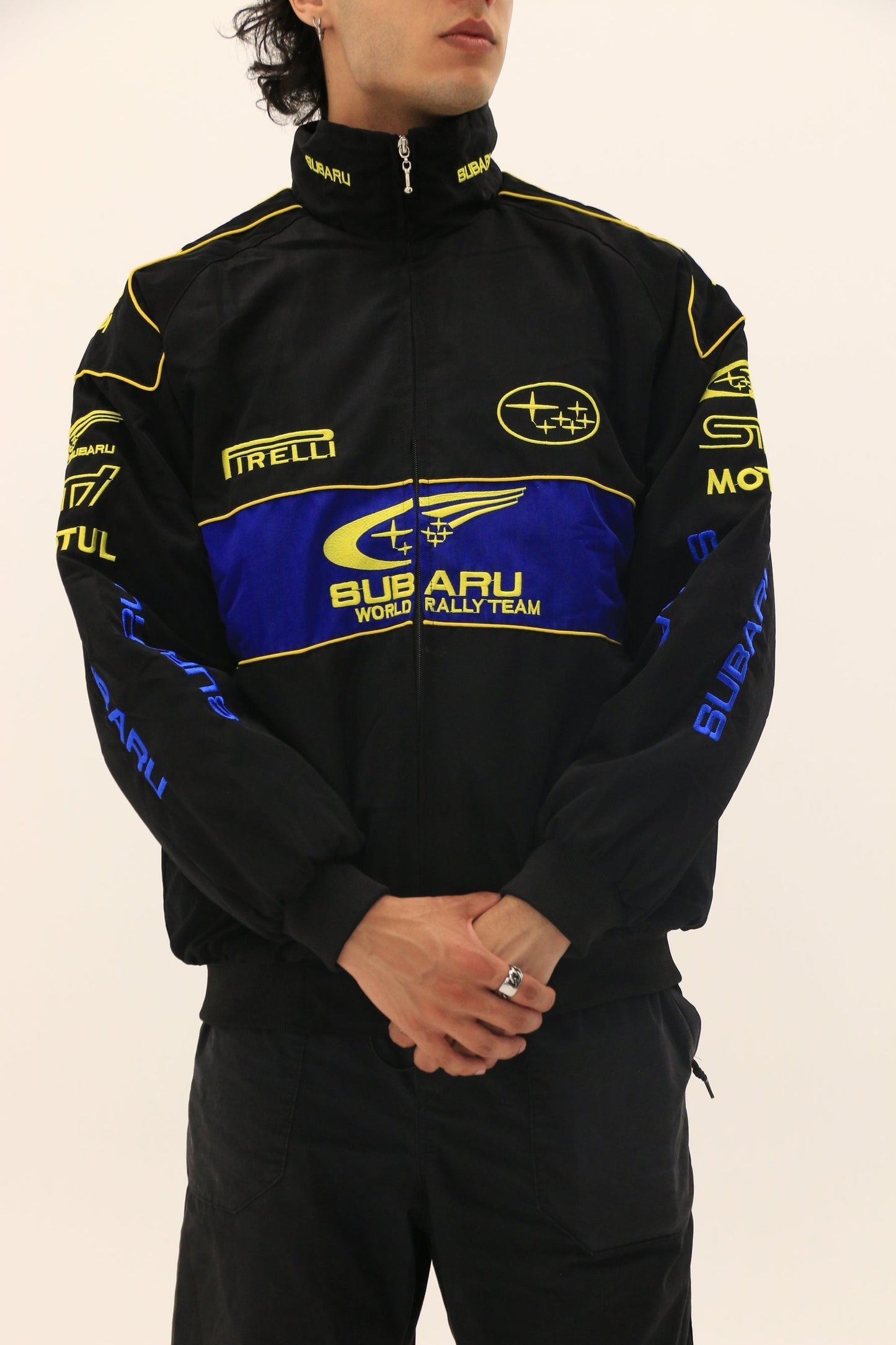 SUBARU RALLY F1 RACING JACKET - BLACK LAP SEVEN