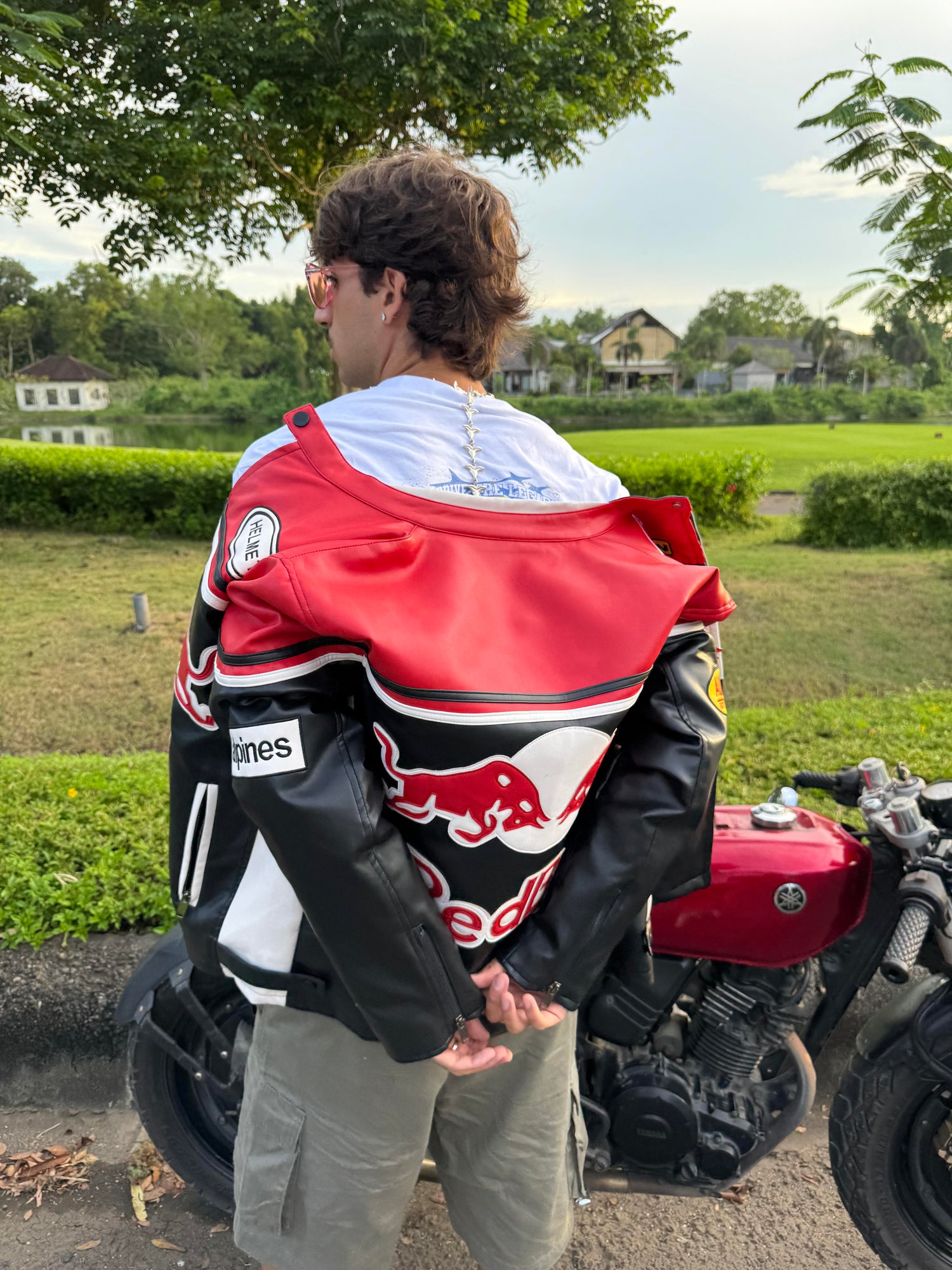 REDBULL LEATHER RACING JACKET LAP SEVEN