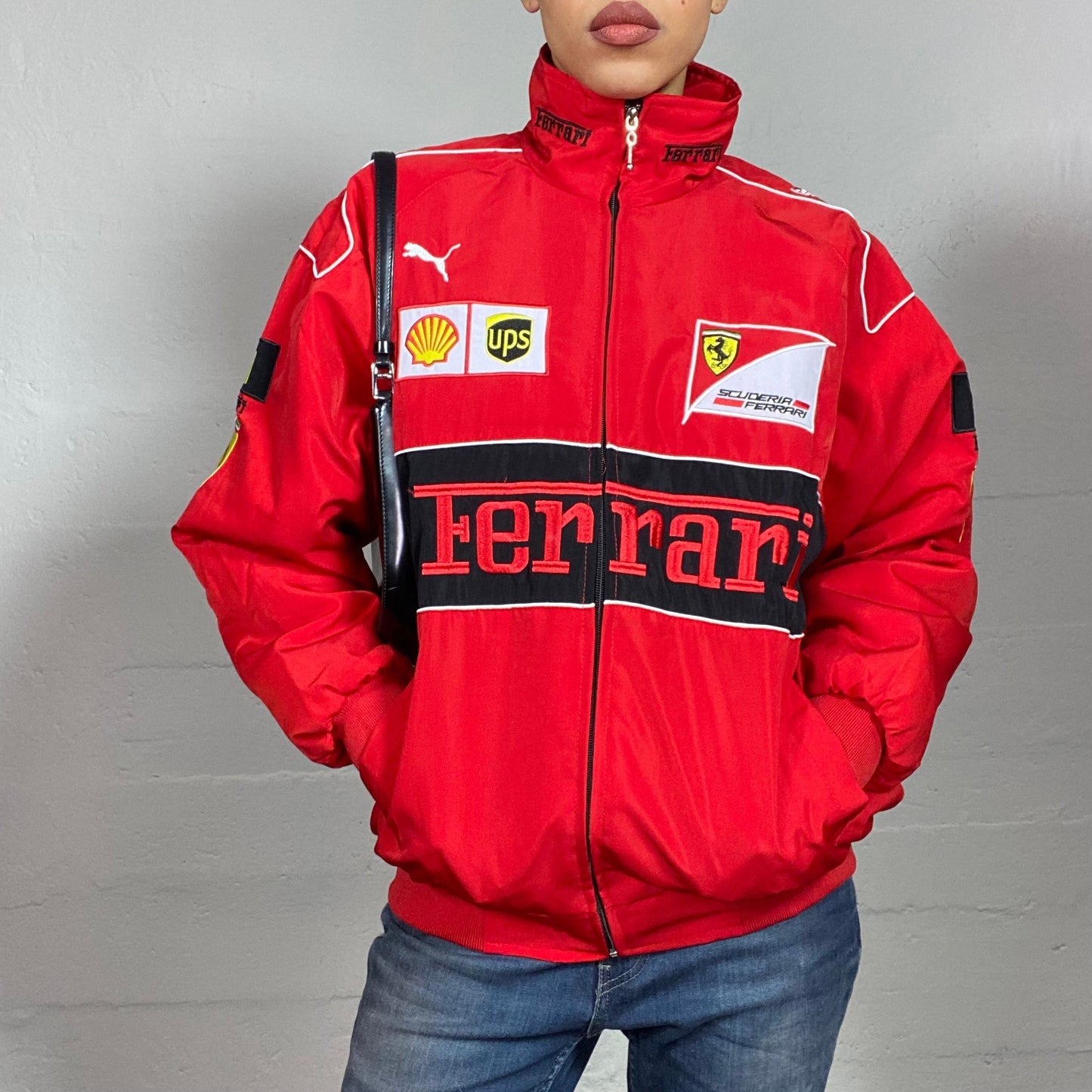 FERRARI F1 RACING JACKET – RED LAP SEVEN