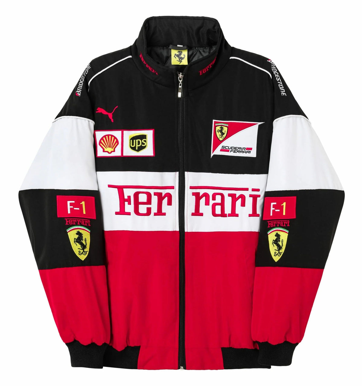 FERRARI F1 RACING JACKET - WHITE - LAP SEVEN