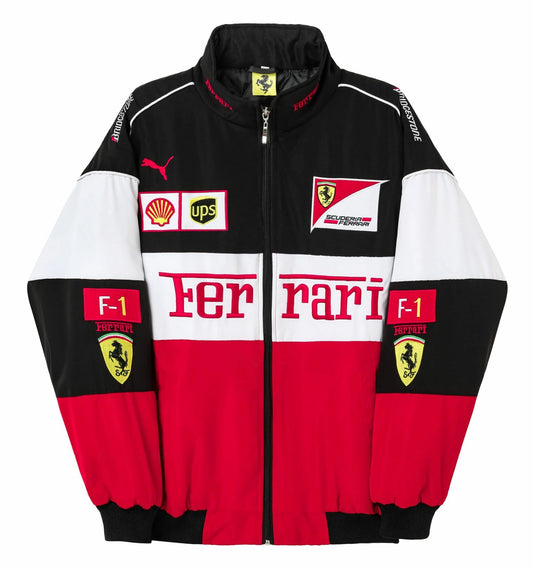 FERRARI F1 RACING JACKET - WHITE LAP SEVEN
