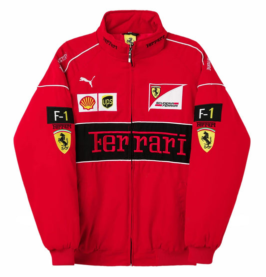 FERRARI F1 RACING JACKET – RED LAP SEVEN