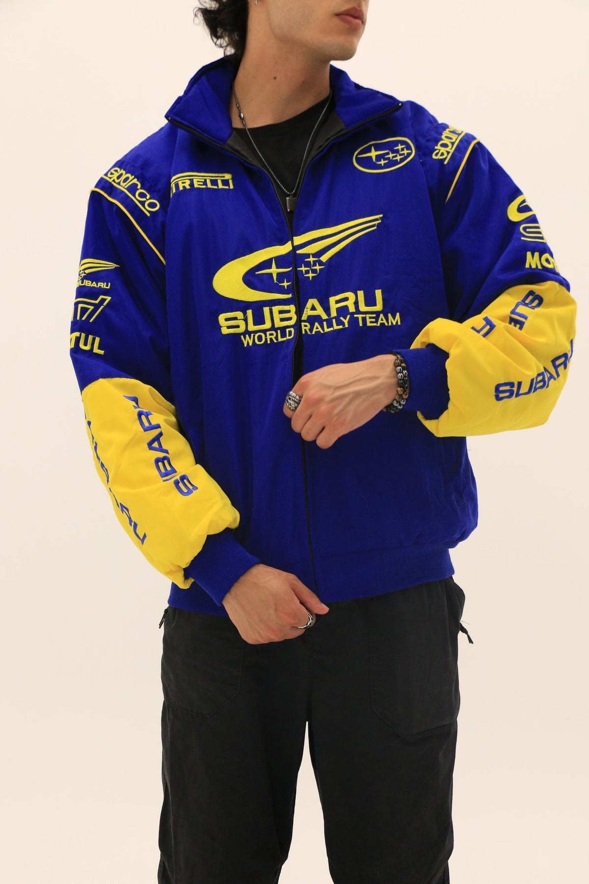 Blue F1 Racing Jacket SUBARU RALLY F1 RACING JACKET - BLUE - LAP SEVEN