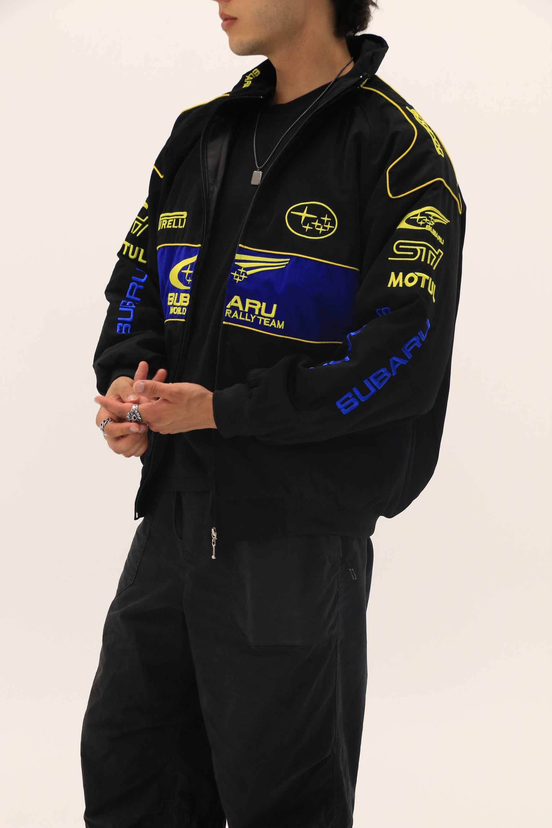 SUBARU RALLY F1 RACING JACKET - BLACK LAP SEVEN