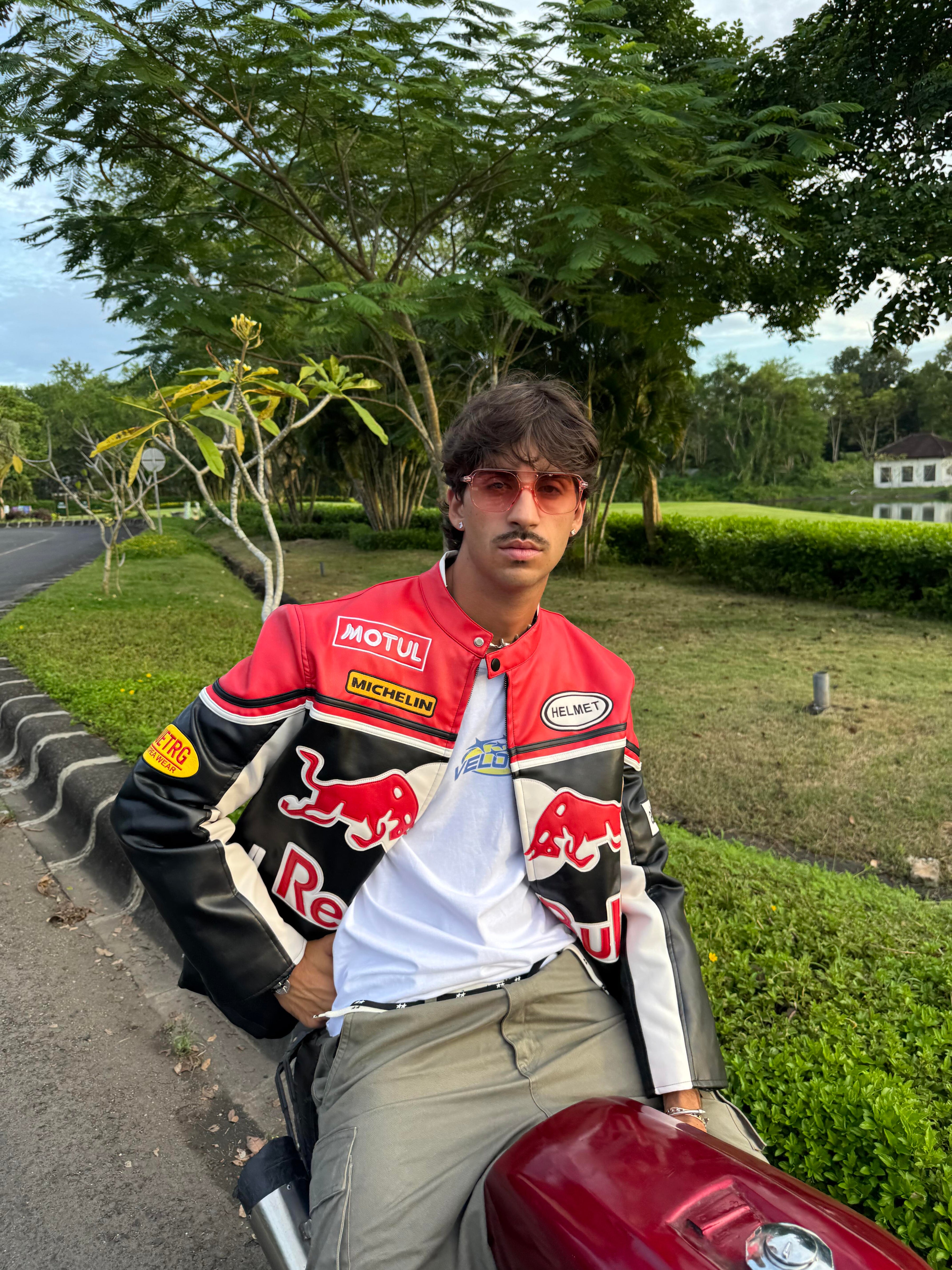 REDBULL LEATHER RACING JACKET LAP SEVEN