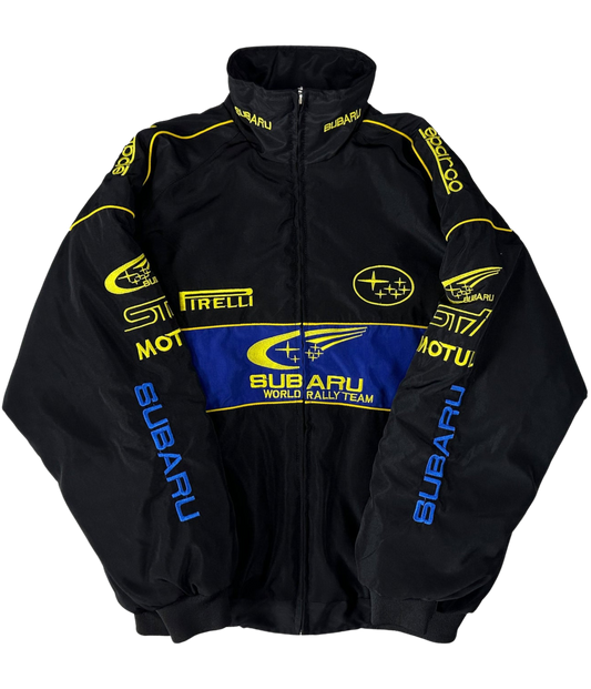 SUBARU RALLY F1 RACING JACKET - BLACK LAP SEVEN