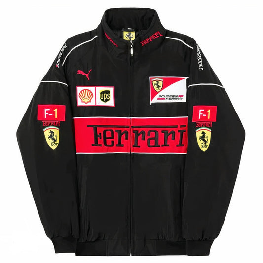 FERRARI F1 RACING JACKET - BLACK LAP SEVEN
