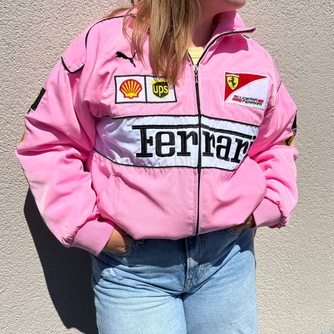 FERRARI F1 RACING JACKET - PINK - LAP SEVEN